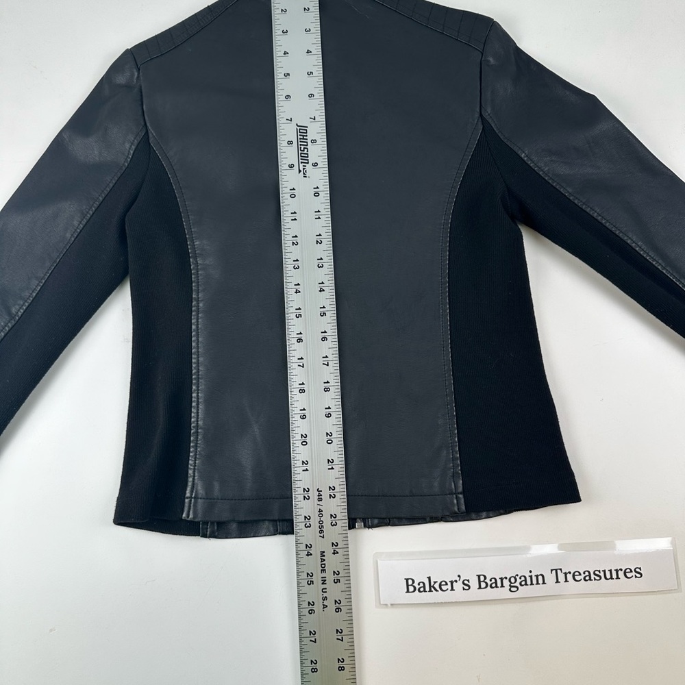 Maurices Black Leather Jacket - Picture 4 of 6